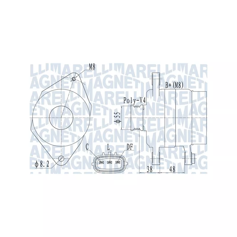 Alternateur MAGNETI MARELLI 063732124010