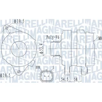 Alternateur MAGNETI MARELLI 063732142010