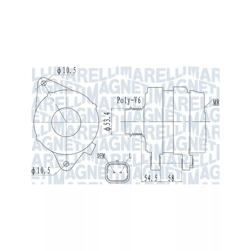 Alternateur MAGNETI MARELLI 063732142010