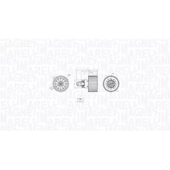 Pulseur d'air habitacle MAGNETI MARELLI