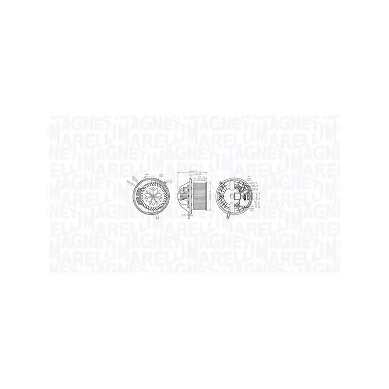 Pulseur d'air habitacle MAGNETI MARELLI 069412760010