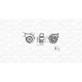 Pulseur d'air habitacle MAGNETI MARELLI 069412761010