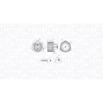 Pulseur d'air habitacle MAGNETI MARELLI
