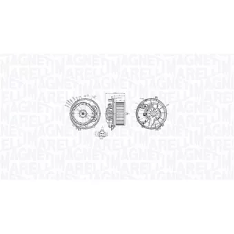 Pulseur d'air habitacle MAGNETI MARELLI 069412769010