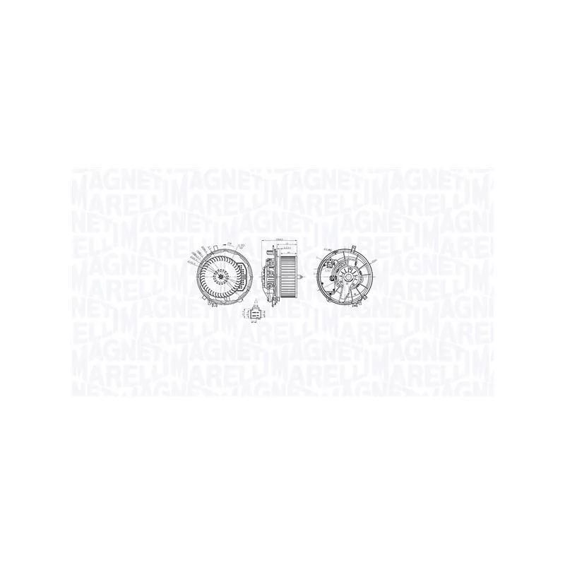 Pulseur d'air habitacle MAGNETI MARELLI 069412769010