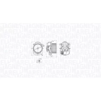 Pulseur d'air habitacle MAGNETI MARELLI