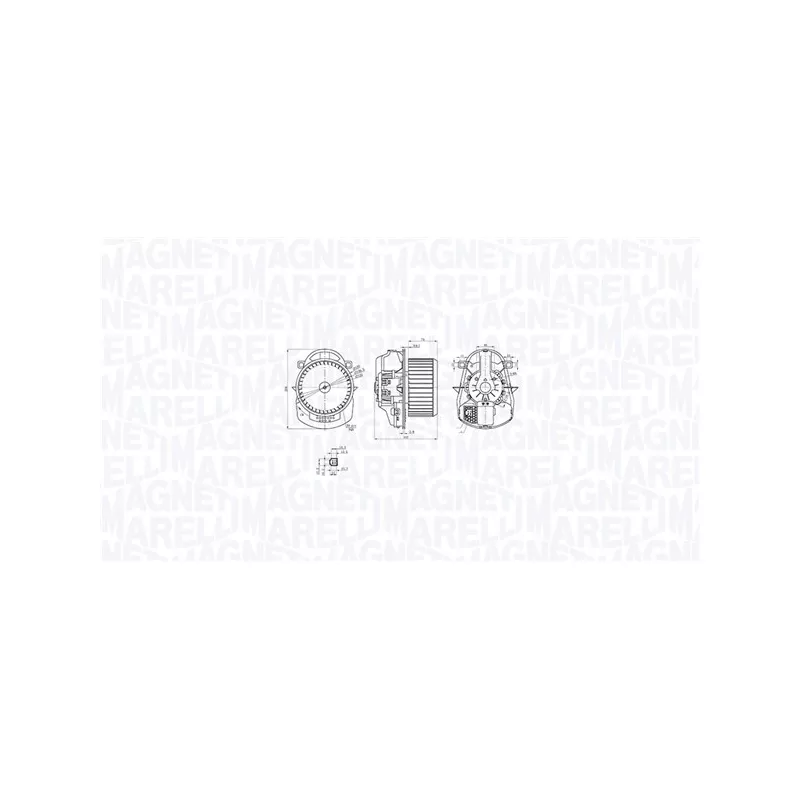 Pulseur d'air habitacle MAGNETI MARELLI 069412771010