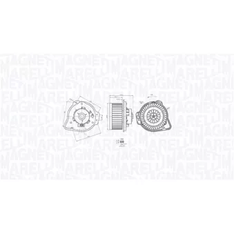 Pulseur d'air habitacle MAGNETI MARELLI