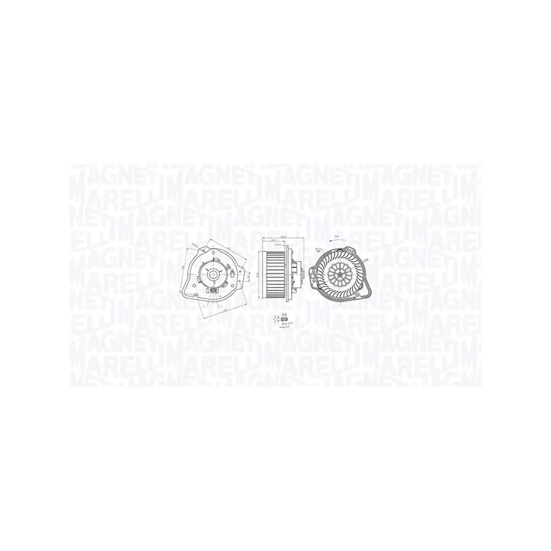 Pulseur d'air habitacle MAGNETI MARELLI 069412772010