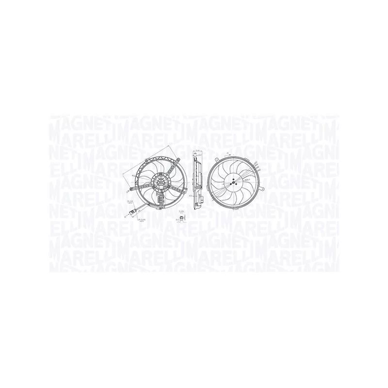 Ventilateur, refroidissement du moteur MAGNETI MARELLI 069422851010