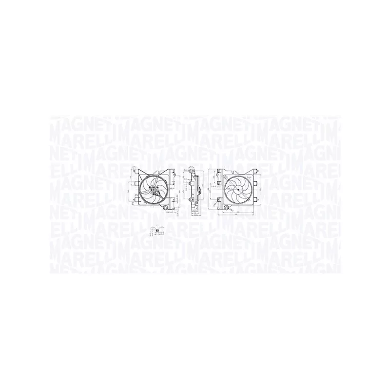 Ventilateur, refroidissement du moteur MAGNETI MARELLI 069422852010