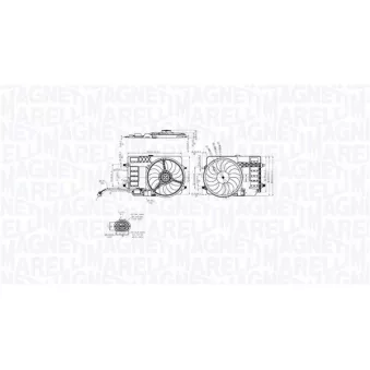 Ventilateur, refroidissement du moteur MAGNETI MARELLI