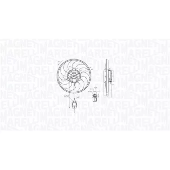 Ventilateur, refroidissement du moteur MAGNETI MARELLI 069422860010