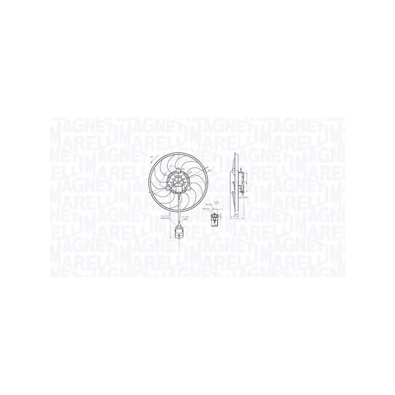 Ventilateur, refroidissement du moteur MAGNETI MARELLI 069422860010