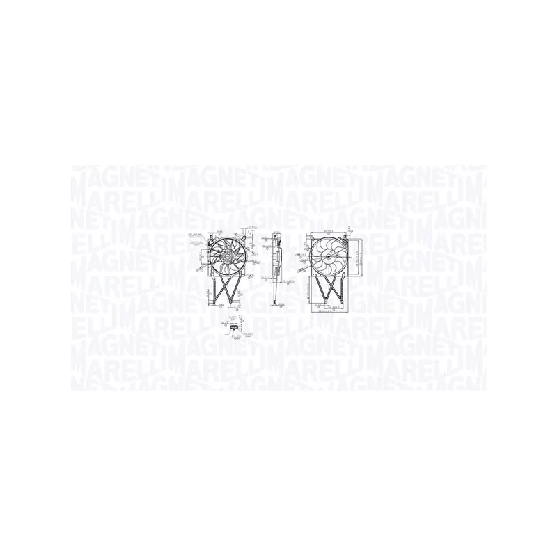 Ventilateur, refroidissement du moteur MAGNETI MARELLI 069422862010