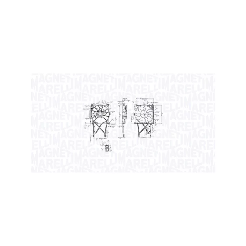 Ventilateur, refroidissement du moteur MAGNETI MARELLI 069422863010