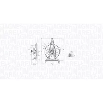 Ventilateur, refroidissement du moteur MAGNETI MARELLI 069422867010