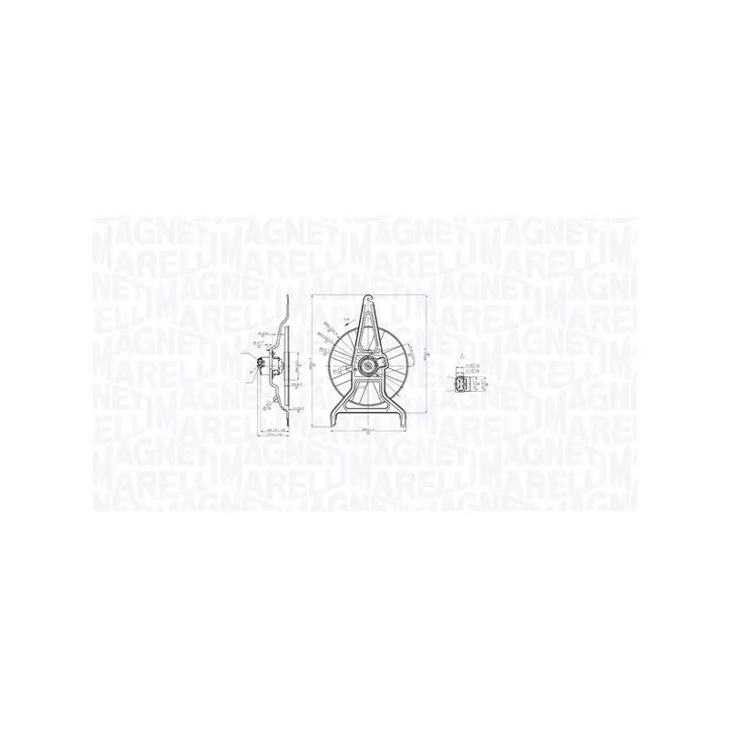 Ventilateur, refroidissement du moteur MAGNETI MARELLI 069422867010