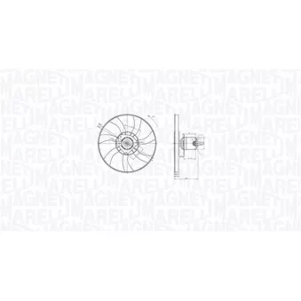 Ventilateur, refroidissement du moteur MAGNETI MARELLI