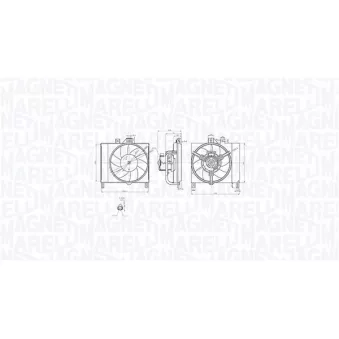 Ventilateur, refroidissement du moteur MAGNETI MARELLI