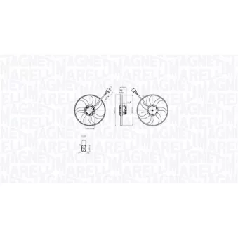 Ventilateur, refroidissement du moteur MAGNETI MARELLI