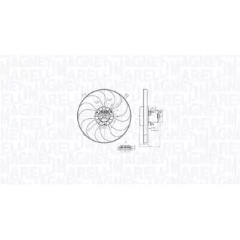 Ventilateur, refroidissement du moteur MAGNETI MARELLI 069422879010