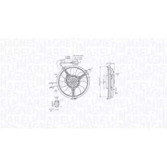 Ventilateur, refroidissement du moteur MAGNETI MARELLI 069422881010