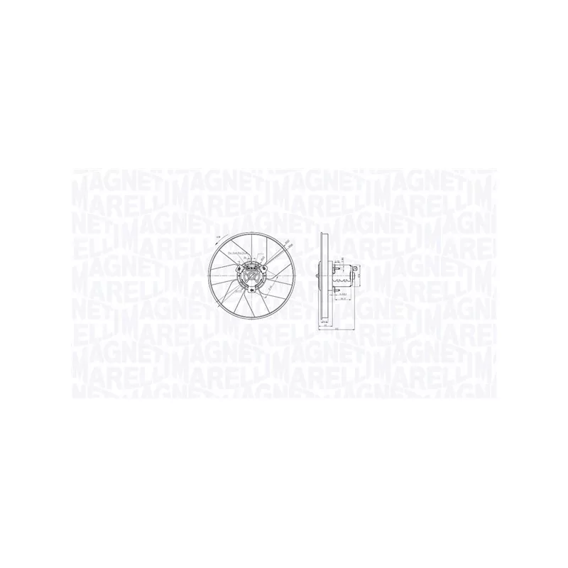 Ventilateur, refroidissement du moteur MAGNETI MARELLI 069422885010