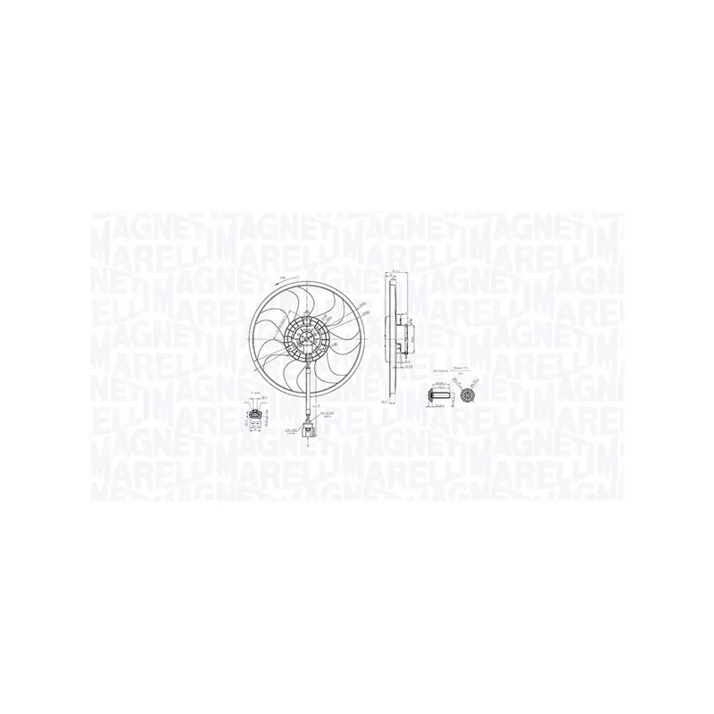 Ventilateur, refroidissement du moteur MAGNETI MARELLI 069422889010