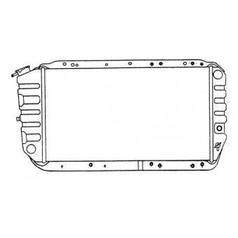 Radiateur, refroidissement du moteur NRF 505042