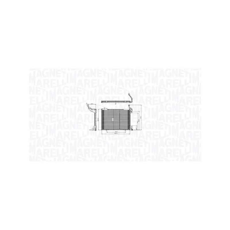 Condenseur, climatisation MAGNETI MARELLI 350203103600