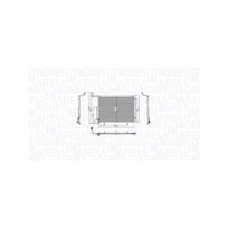Condenseur, climatisation MAGNETI MARELLI 350203103700