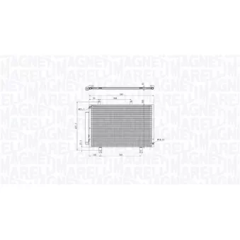 Condenseur, climatisation MAGNETI MARELLI 350203104200