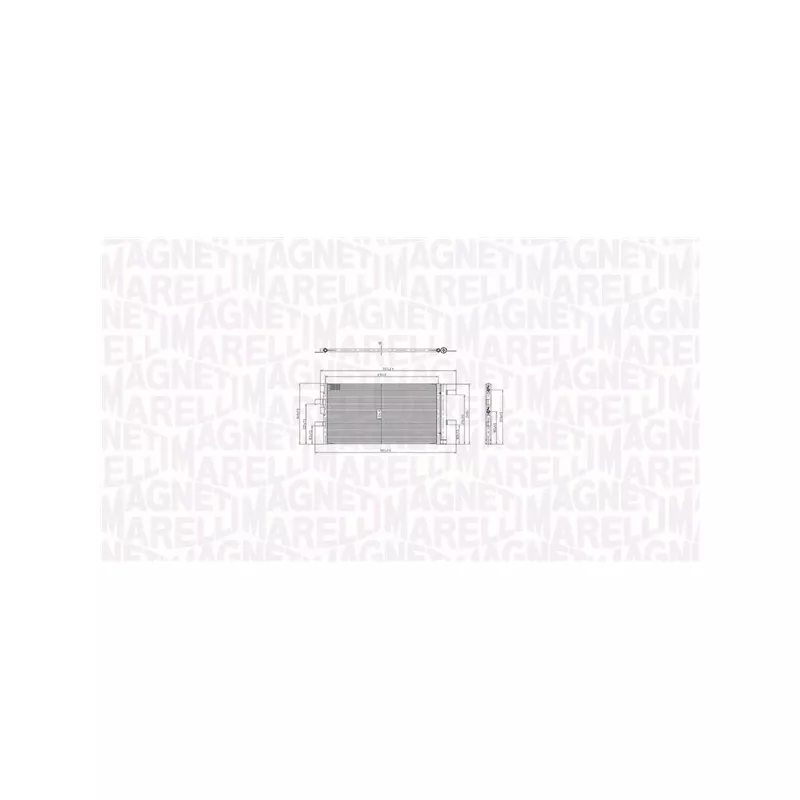 Condenseur, climatisation MAGNETI MARELLI 350203104800