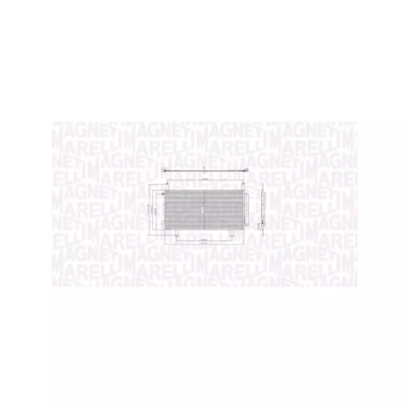 Condenseur, climatisation MAGNETI MARELLI 350203105100