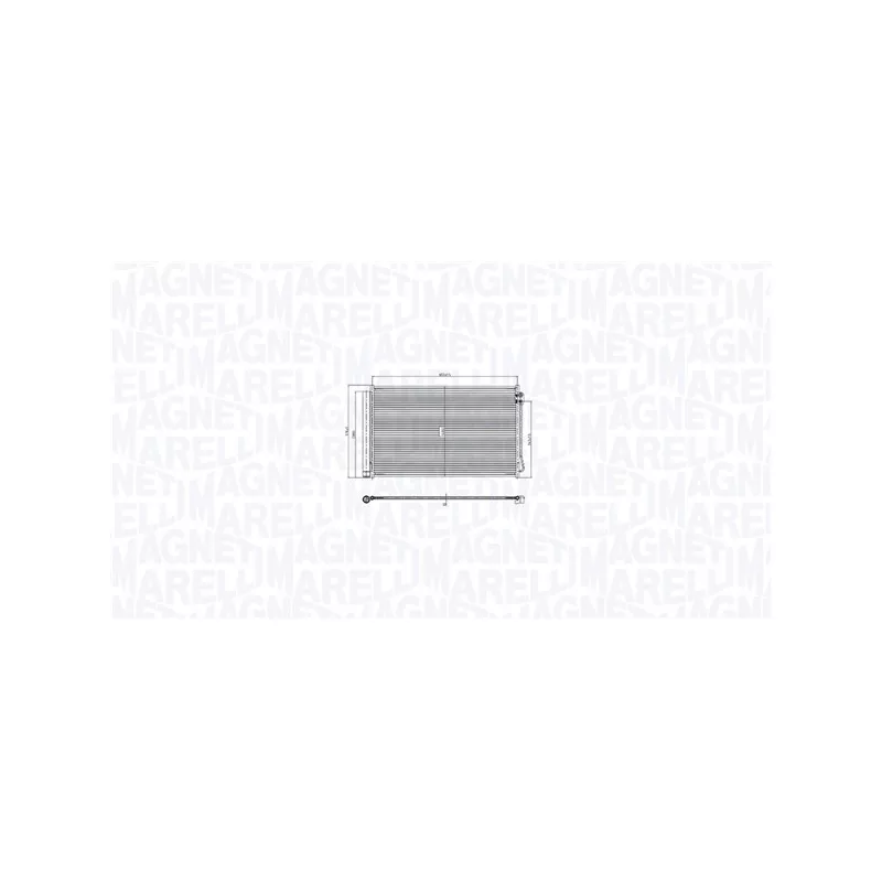 Condenseur, climatisation MAGNETI MARELLI 350203105400