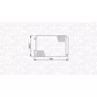 Condenseur, climatisation MAGNETI MARELLI 350203497000