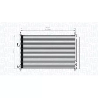 Condenseur, climatisation MAGNETI MARELLI