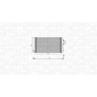 Condenseur, climatisation MAGNETI MARELLI 350203751000