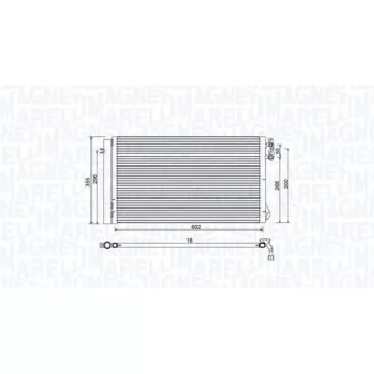 Condenseur, climatisation MAGNETI MARELLI 350203752000
