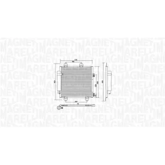 Condenseur, climatisation MAGNETI MARELLI 350203753000