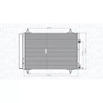 Condenseur, climatisation MAGNETI MARELLI 350203820000