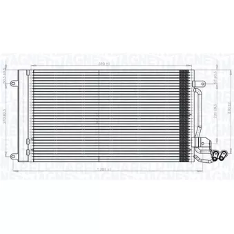 Condenseur, climatisation MAGNETI MARELLI 350203821000