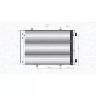 Condenseur, climatisation MAGNETI MARELLI 350203822000