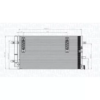 Condenseur, climatisation MAGNETI MARELLI 350203827000