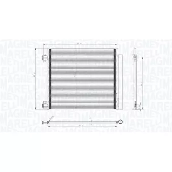 Condenseur, climatisation MAGNETI MARELLI 350203832000