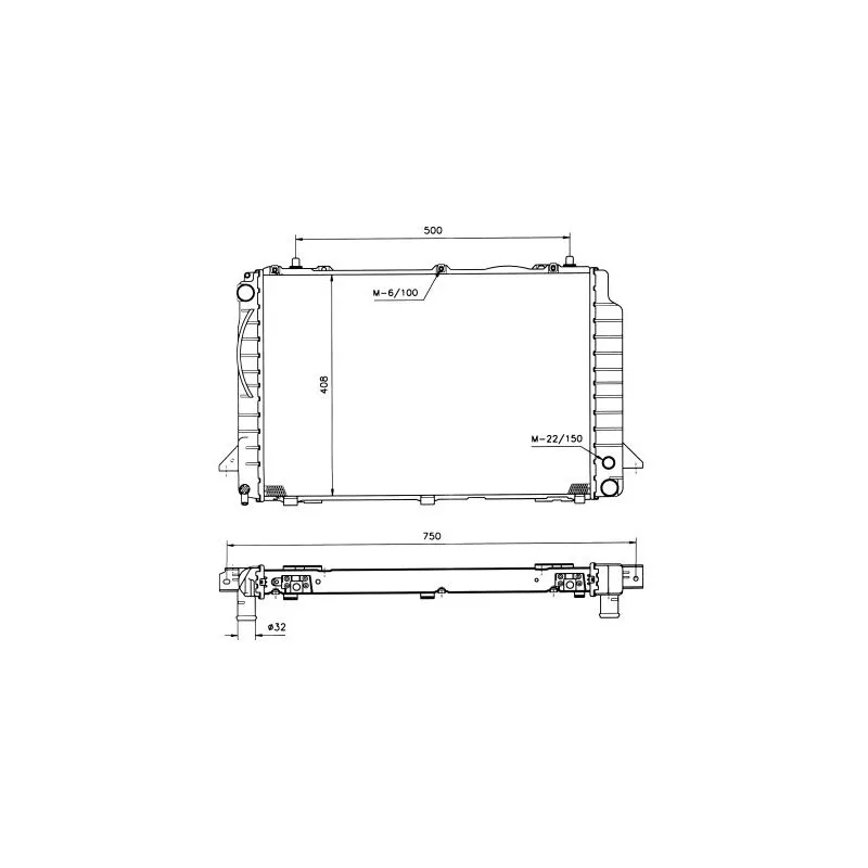 Radiateur, refroidissement du moteur NRF 50529