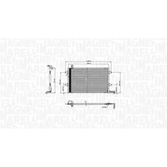 Condenseur, climatisation MAGNETI MARELLI
