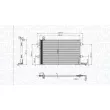 Condenseur, climatisation MAGNETI MARELLI 350203840000 - Visuel 2