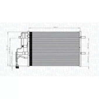 Condenseur, climatisation MAGNETI MARELLI 350203844000